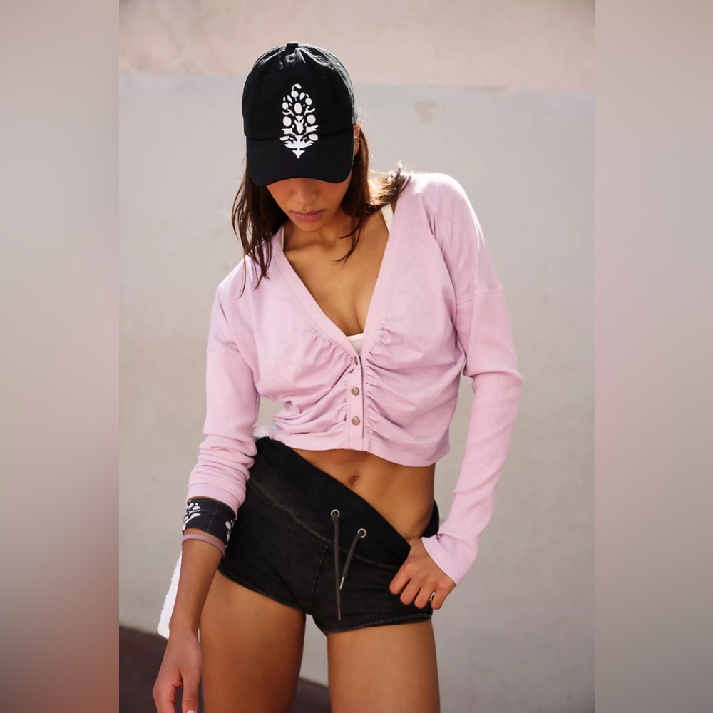 NEW!! Free People Big Buti Logo Baseball Cap🖤 - Picture 4 of 11